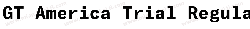GT America Trial Regular Regular字体转换